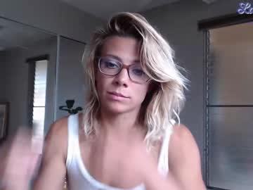 Blonde Trans Laila is sexy with glasses